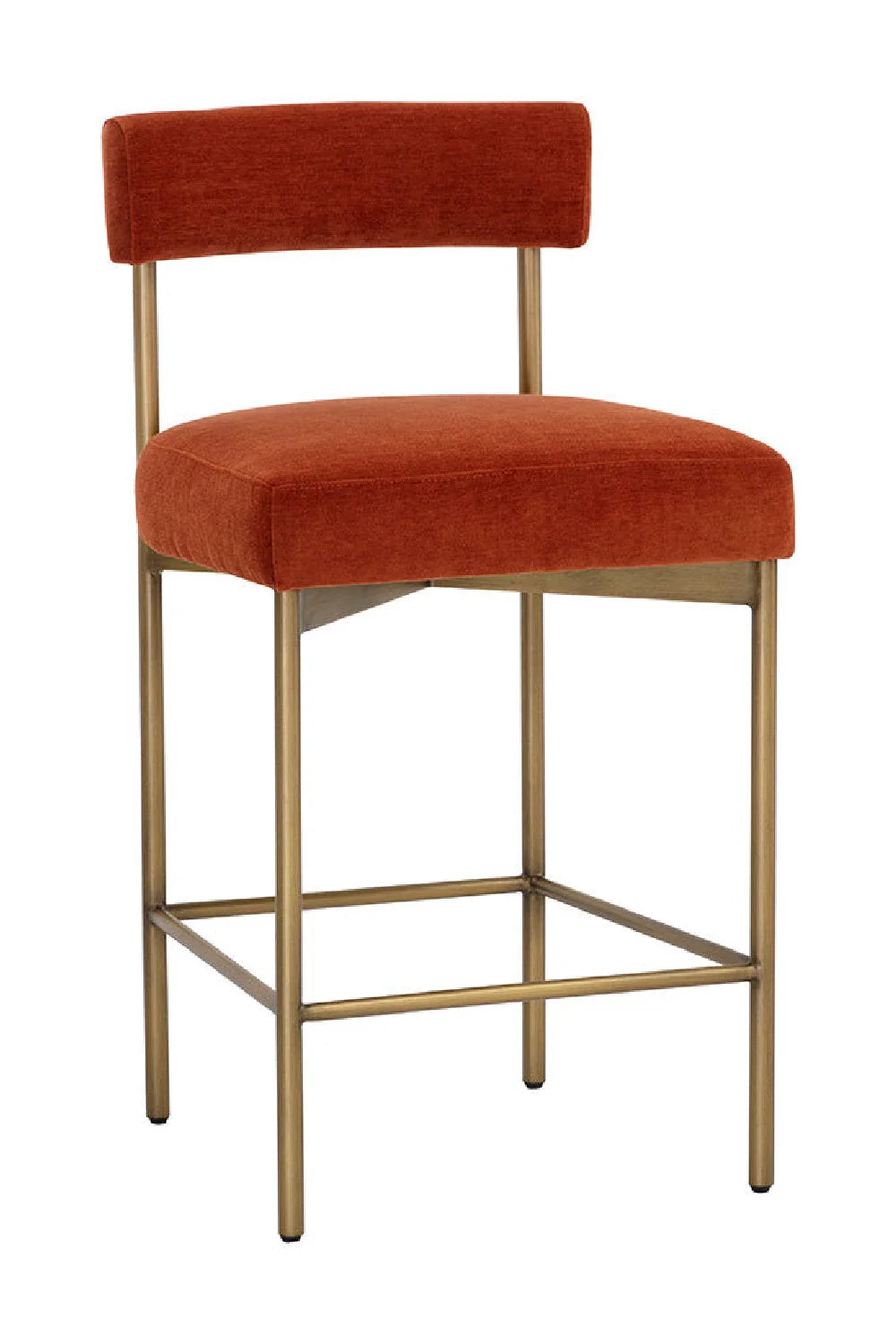 Luxury Upholstered Modern Counter Stool European Style for Villa
