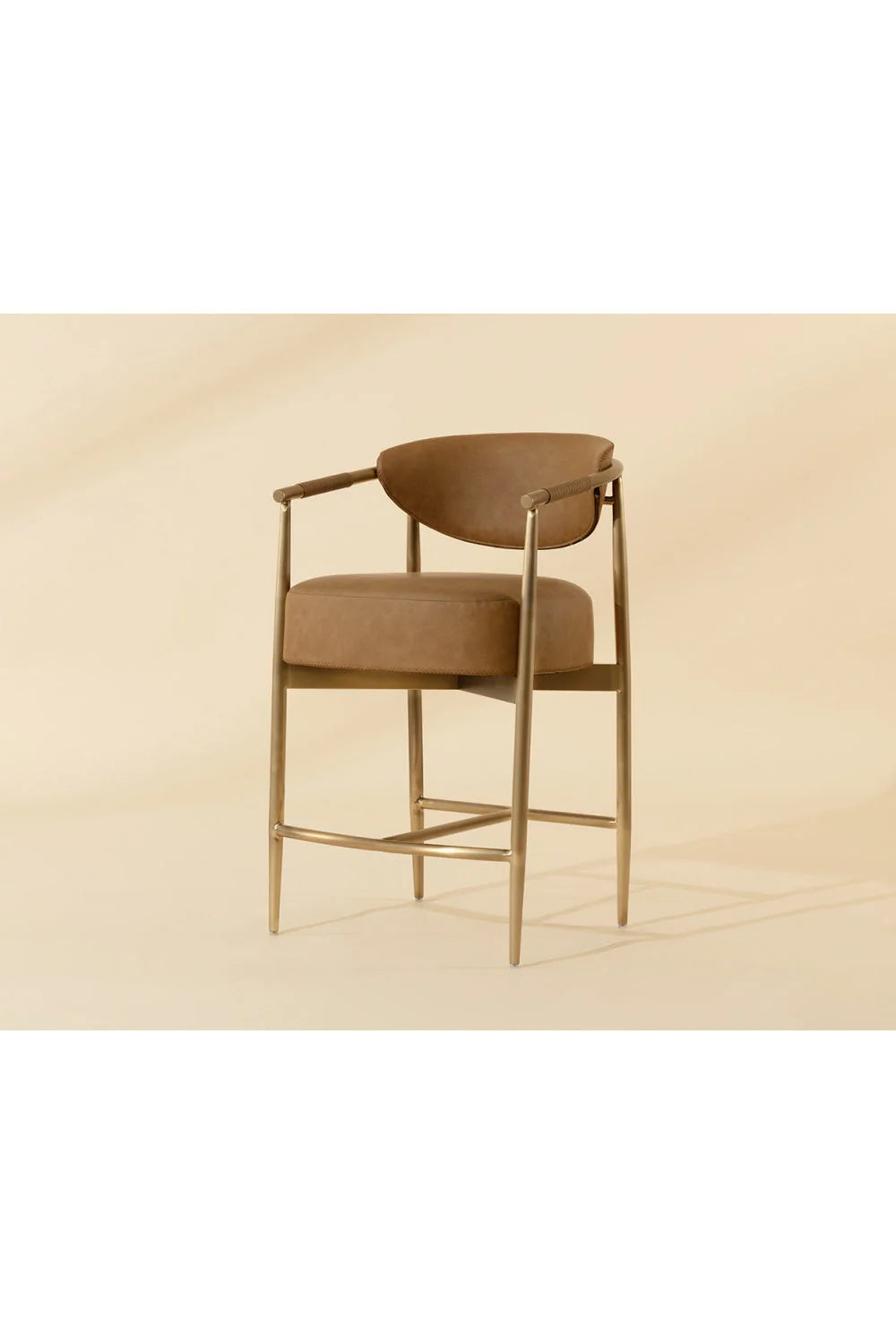 Luxury Upholstered Modern Counter Stool European Style for Villa