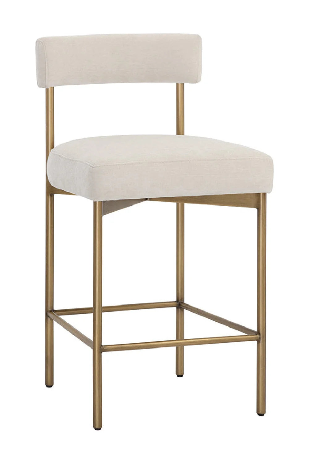Luxury Upholstered Modern Counter Stool European Style for Villa