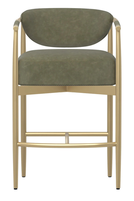 Luxury Upholstered Modern Counter Stool European Style for Villa