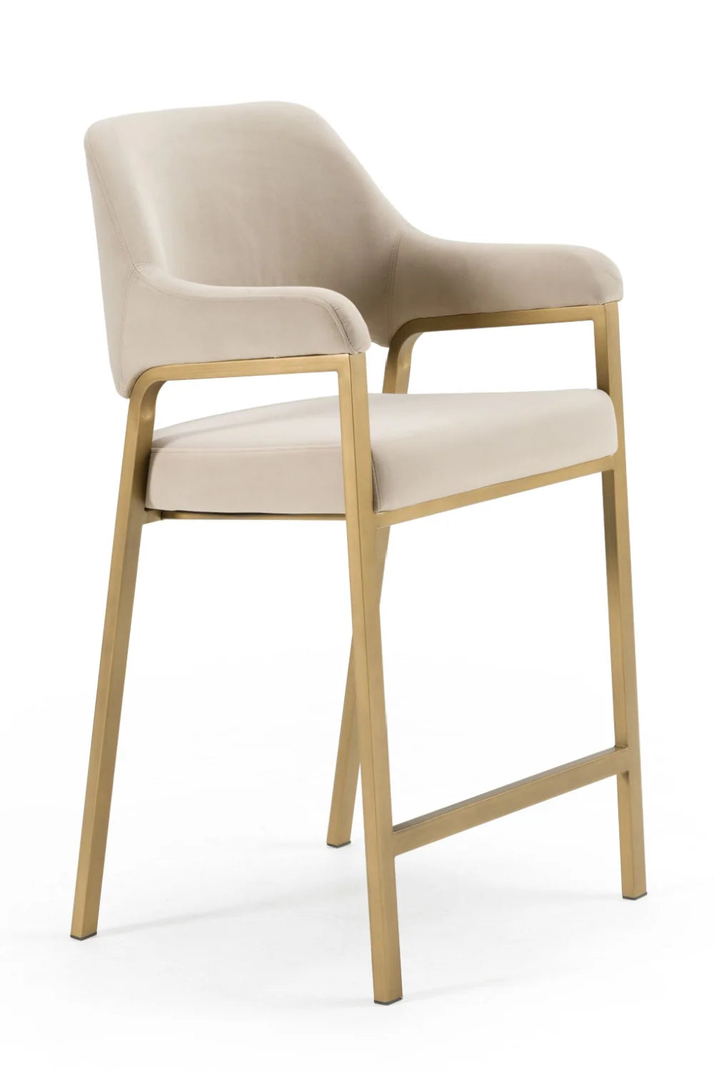 Luxury Upholstered Modern Counter Stool European Style for Villa