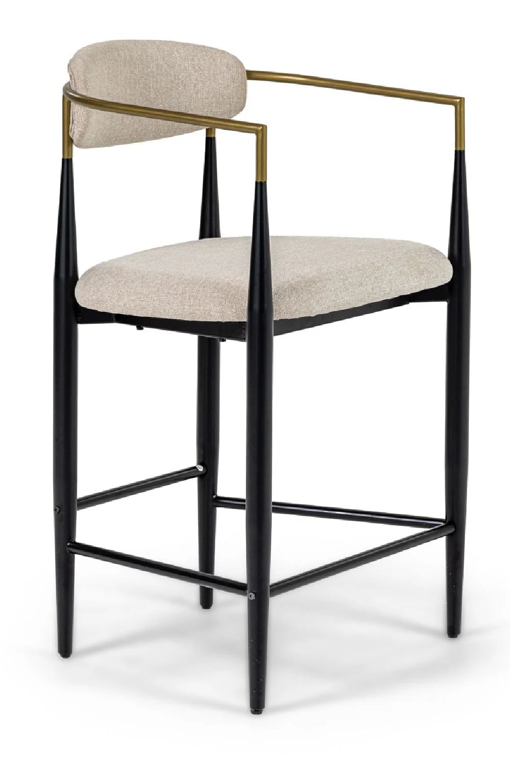 Luxury Upholstered Modern Counter Stool European Style for Villa