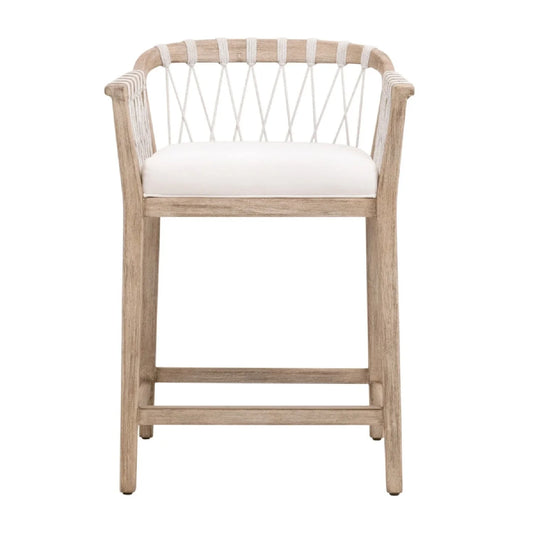 Luxury Upholstered Modern Counter Stool European Style for Villa