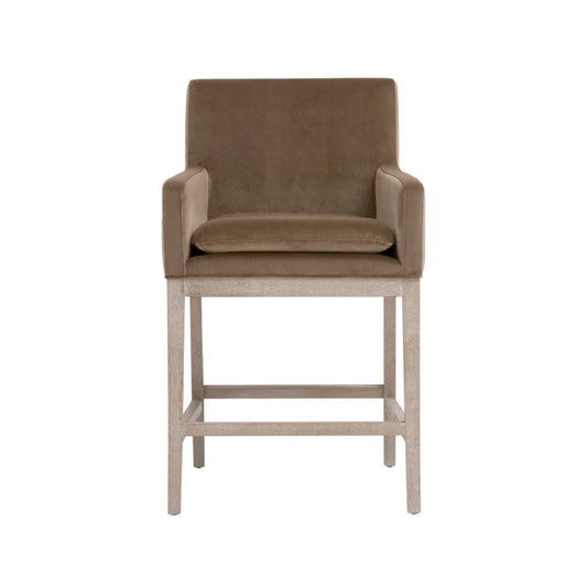Luxury Upholstered Modern Counter Stool European Style for Villa