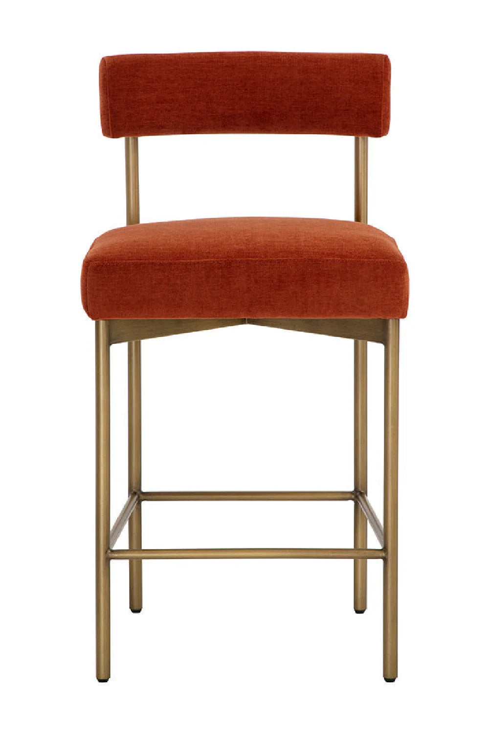 Luxury Upholstered Modern Counter Stool European Style for Villa