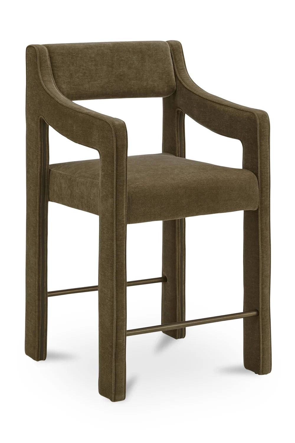 Luxury Upholstered Modern Counter Stool European Style for Villa