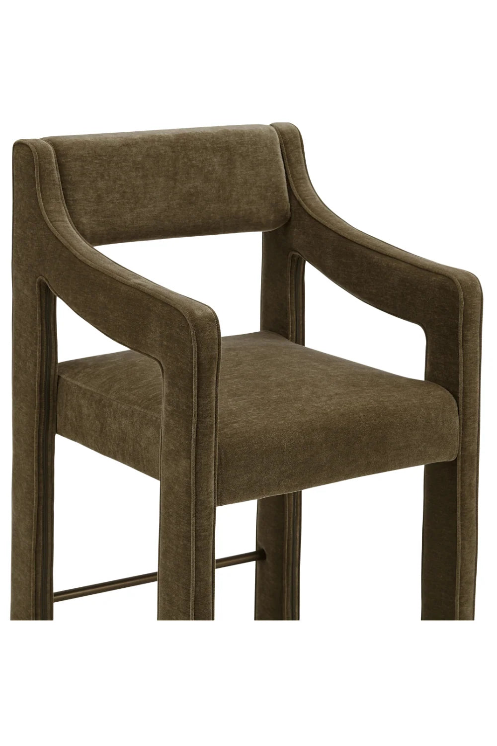 Luxury Upholstered Modern Counter Stool European Style for Villa