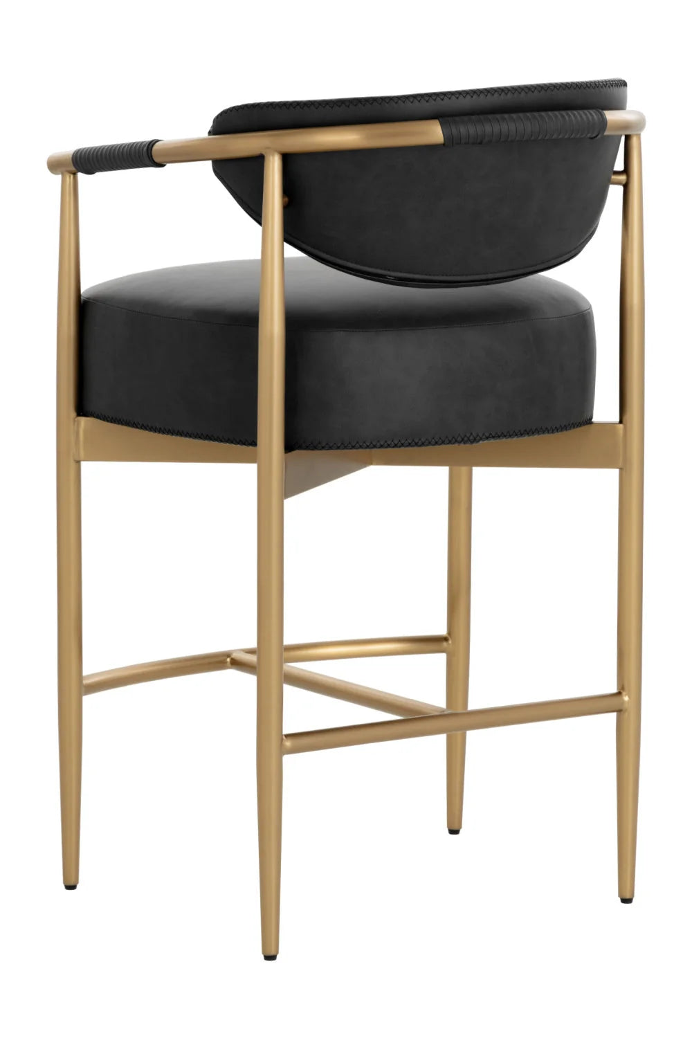 Luxury Upholstered Modern Counter Stool European Style for Villa