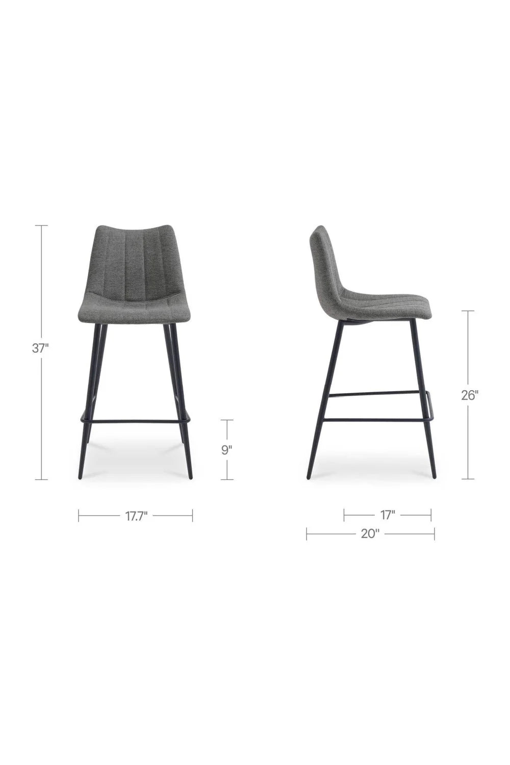 Luxury Upholstered Modern Counter Stool European Style for Villa
