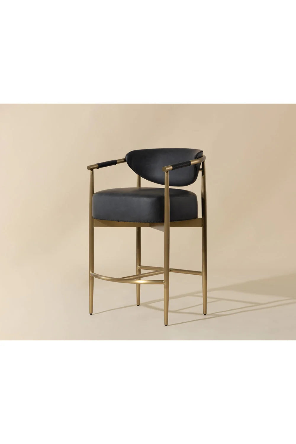 Luxury Upholstered Modern Counter Stool European Style for Villa