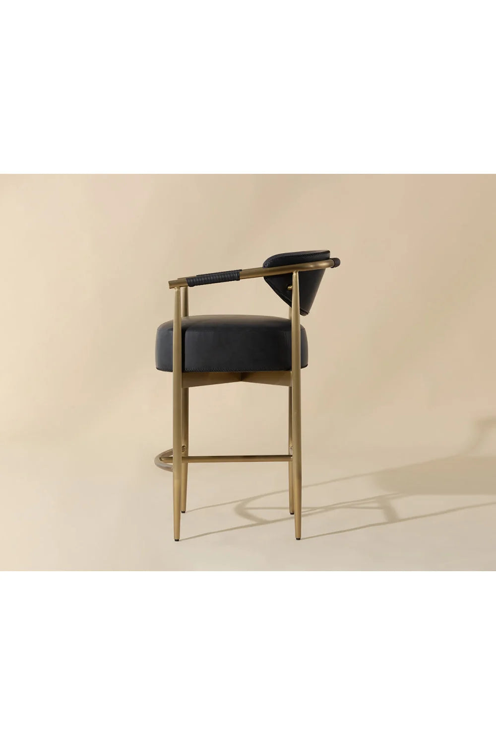 Luxury Upholstered Modern Counter Stool European Style for Villa