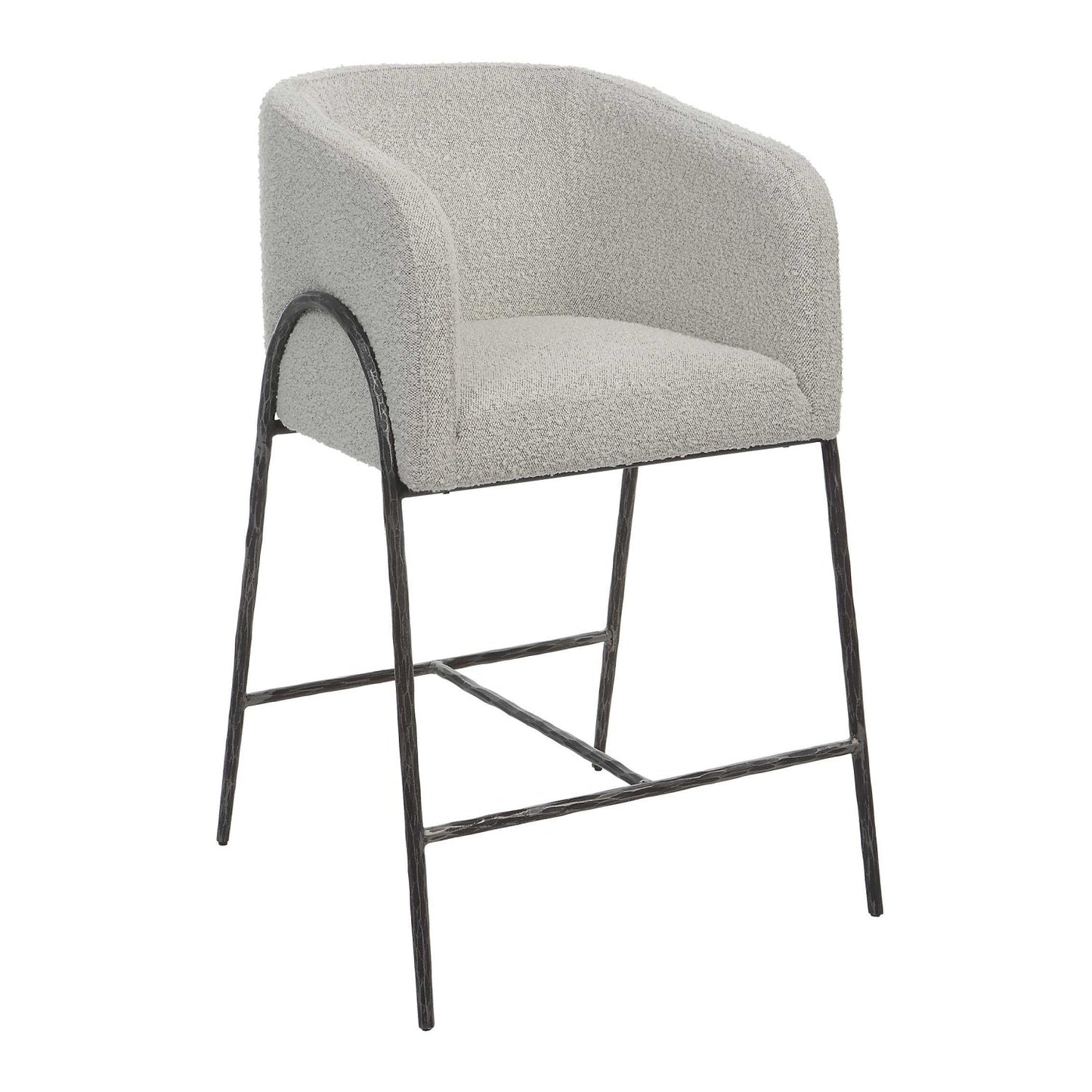 Luxury Upholstered Modern Counter Stool European Style for Villa