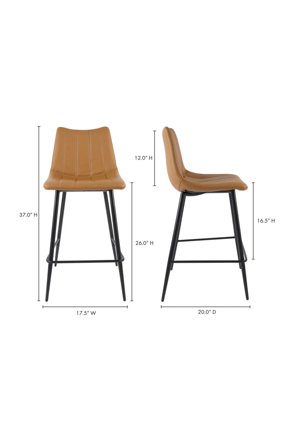 Luxury Upholstered Modern Counter Stool European Style for Villa