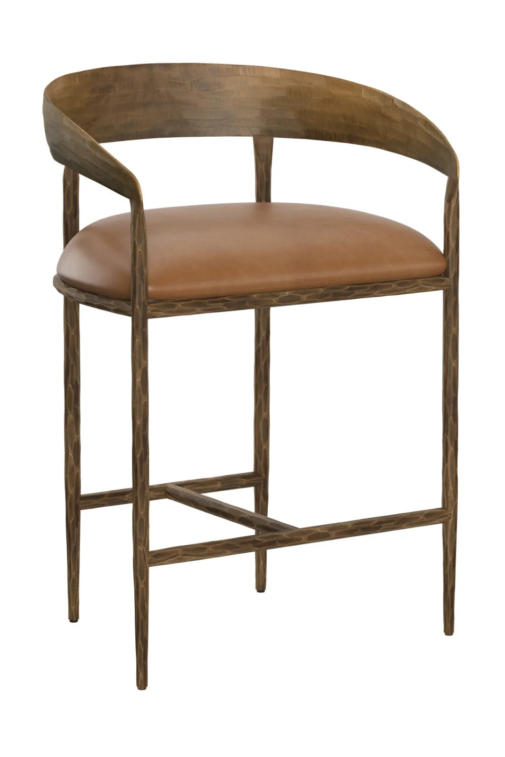Luxury Upholstered Modern Counter Stool European Style for Villa