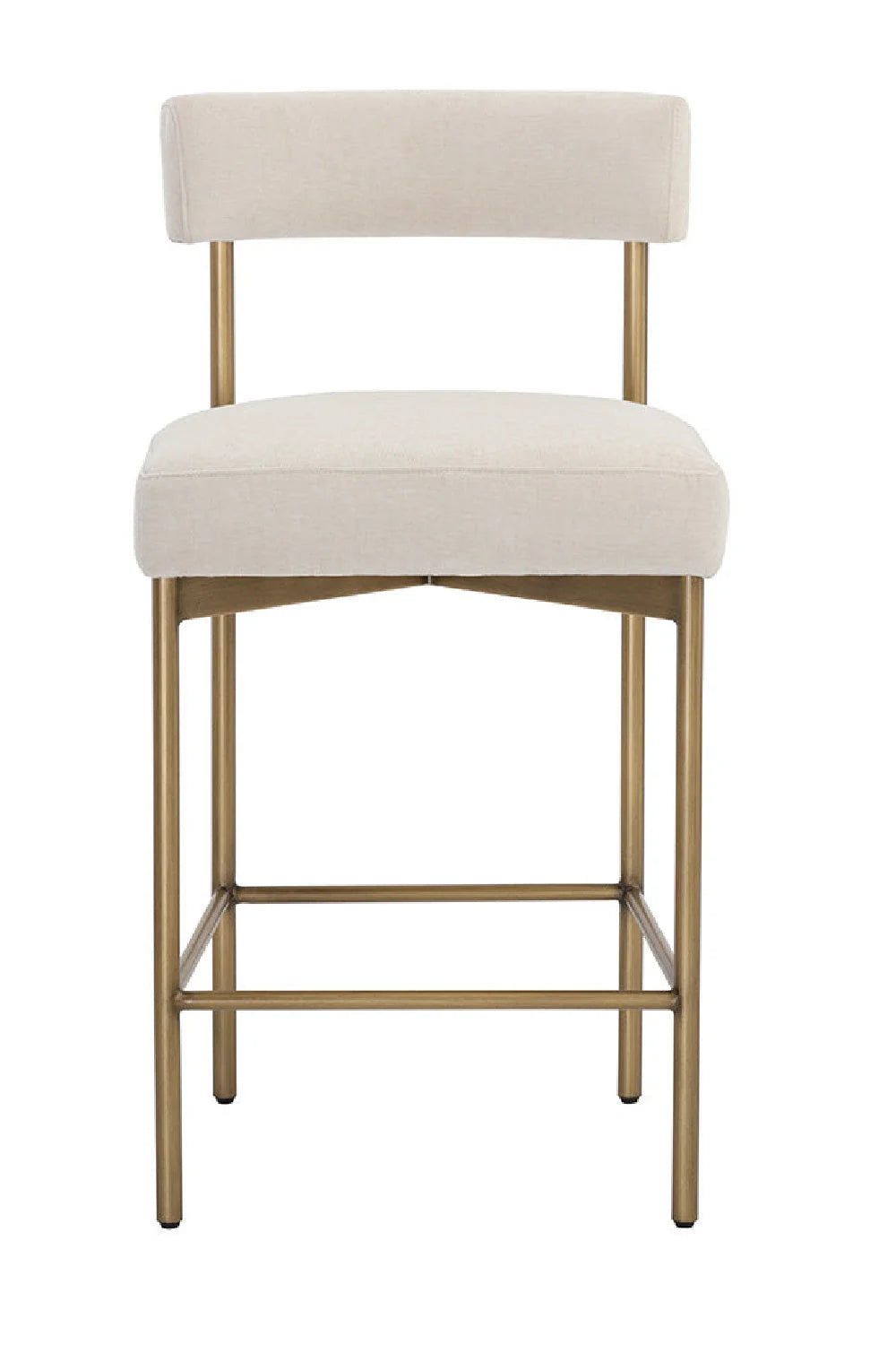 Luxury Upholstered Modern Counter Stool European Style for Villa