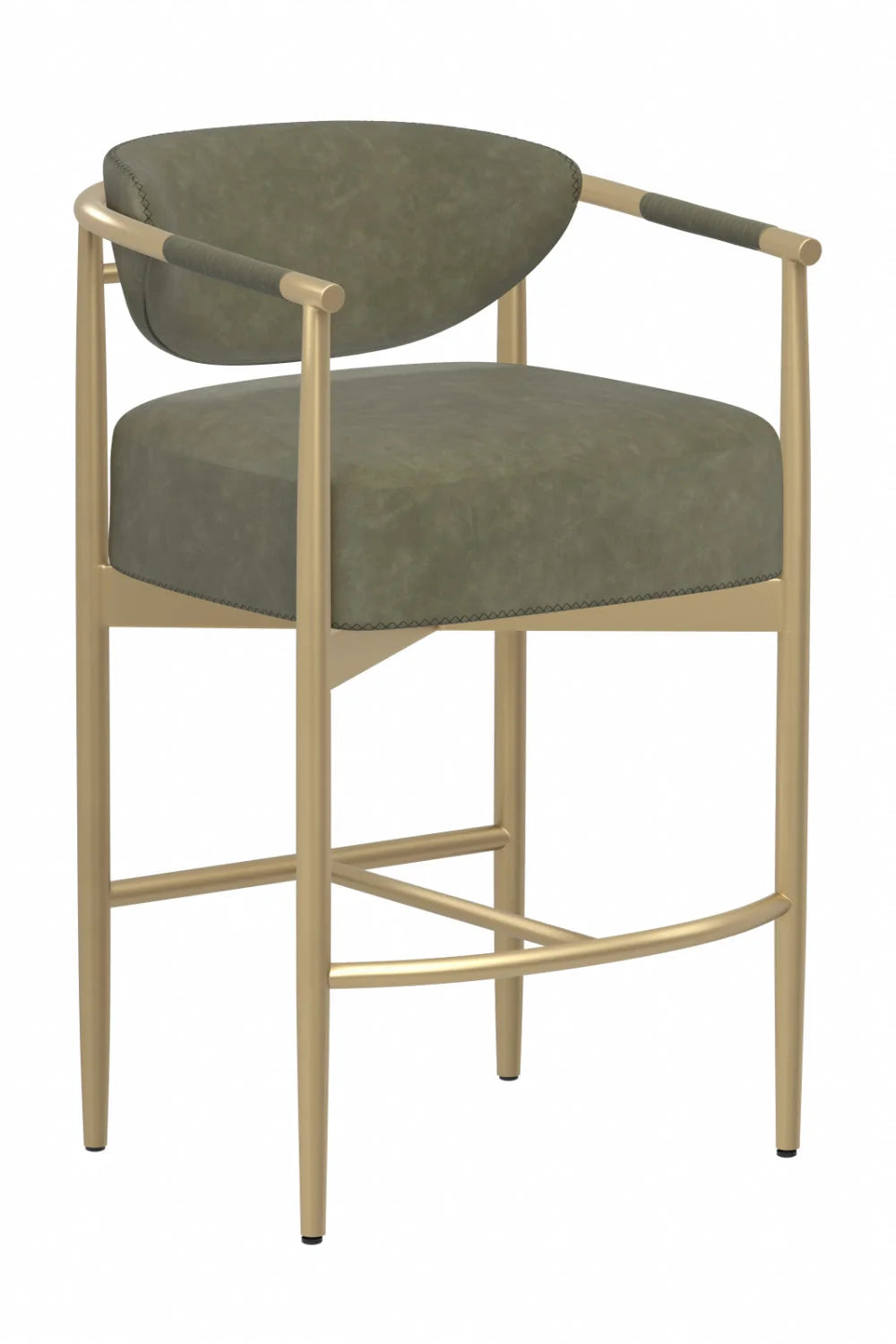 Luxury Upholstered Modern Counter Stool European Style for Villa