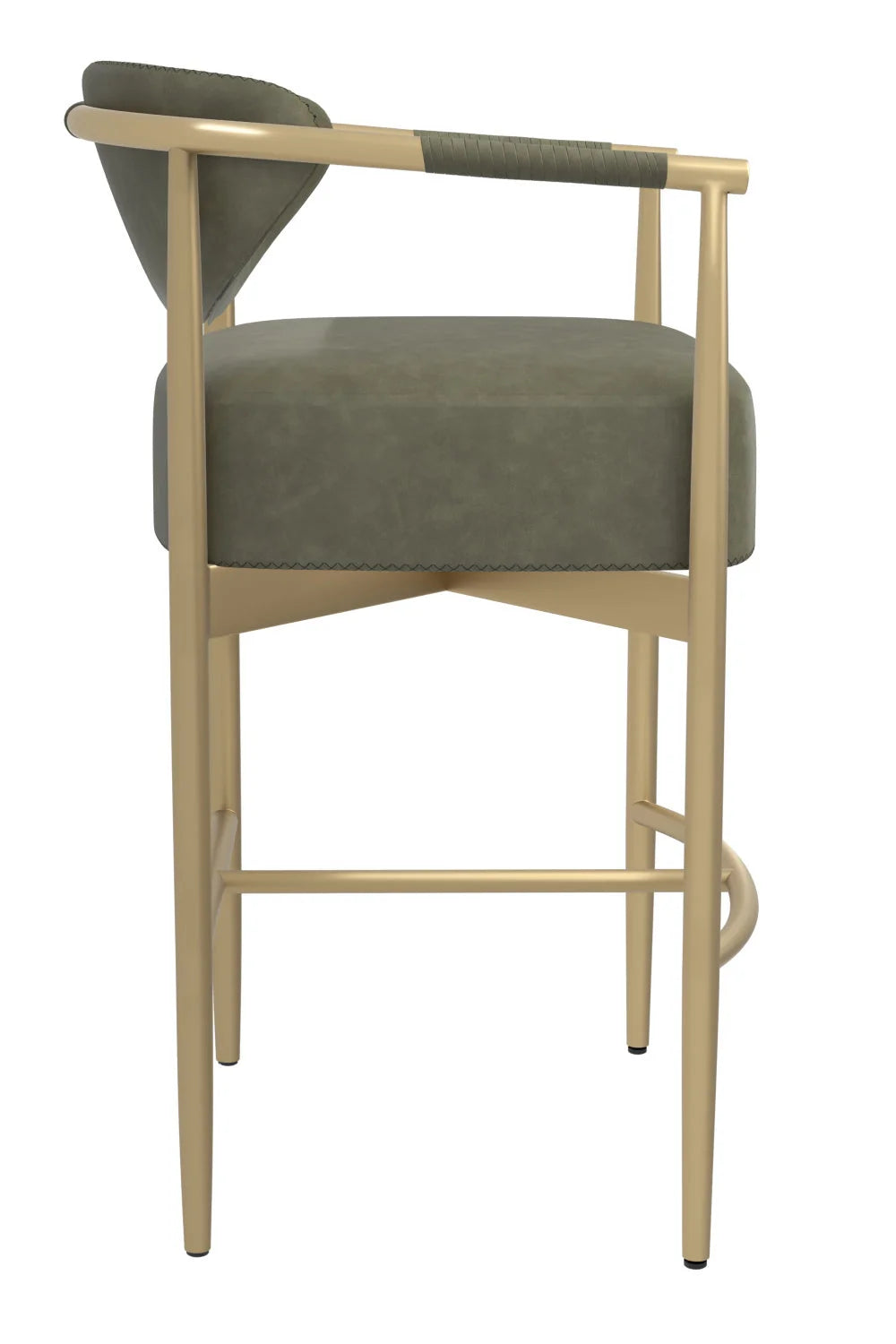 Luxury Upholstered Modern Counter Stool European Style for Villa