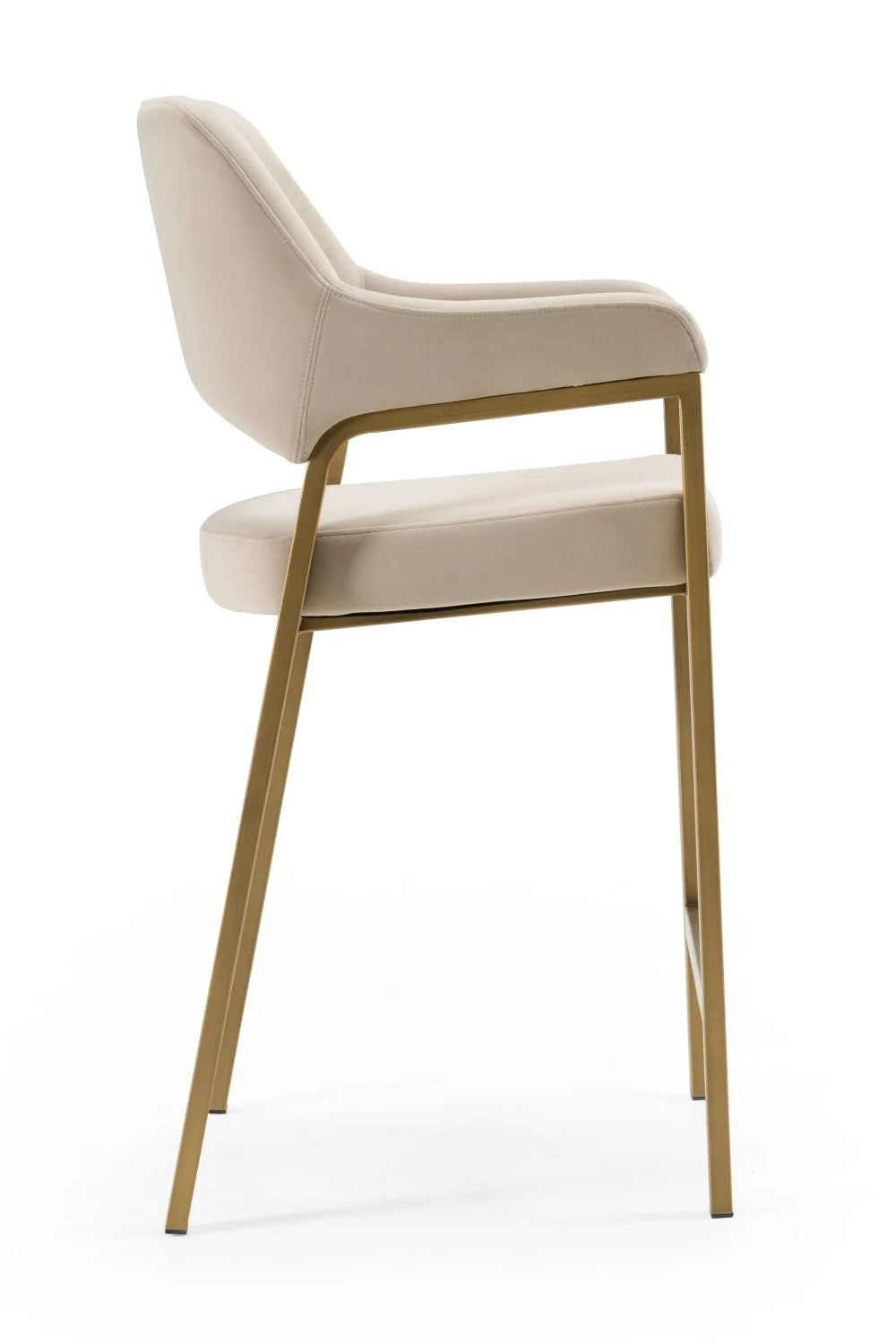 Luxury Upholstered Modern Counter Stool European Style for Villa