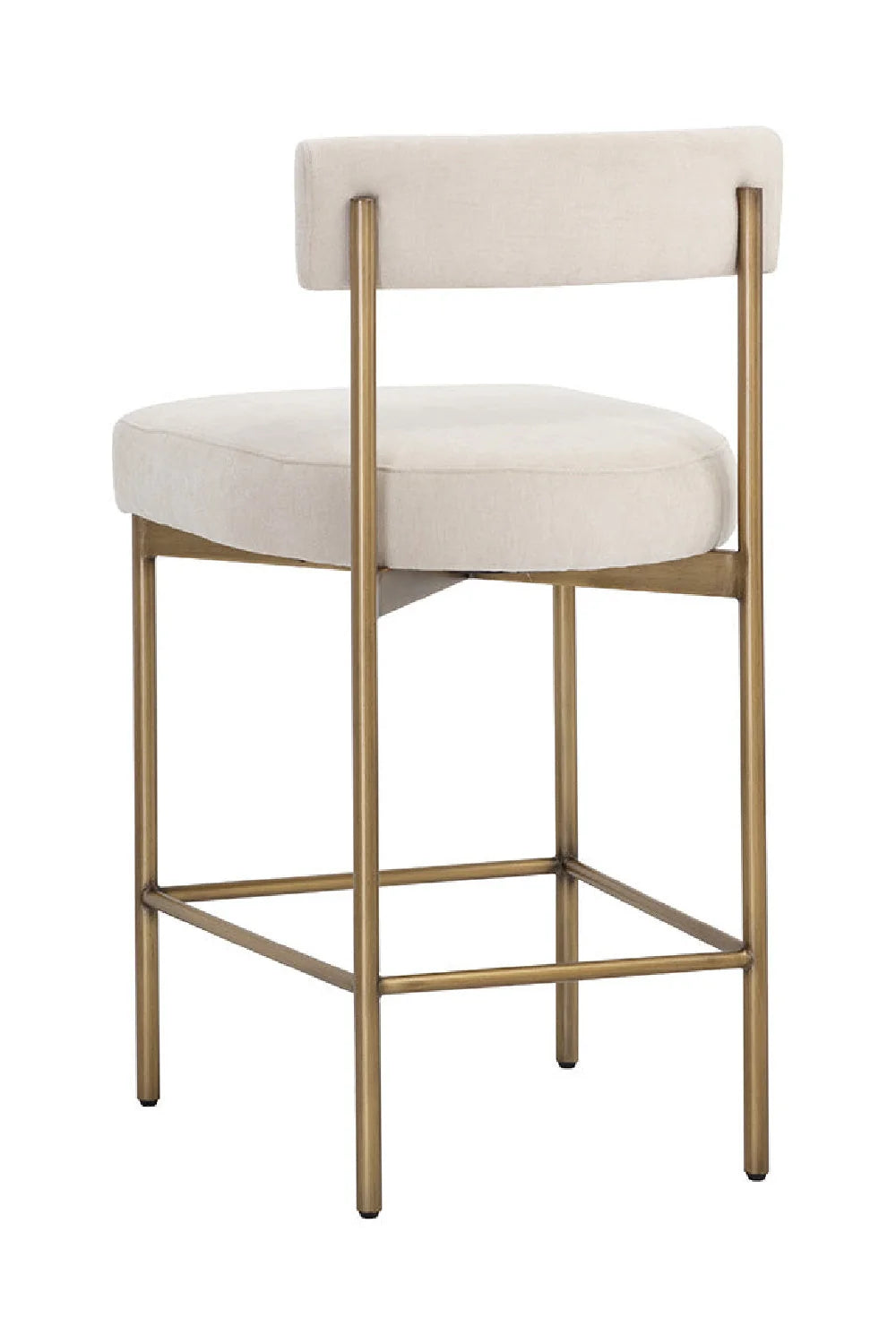 Luxury Upholstered Modern Counter Stool European Style for Villa