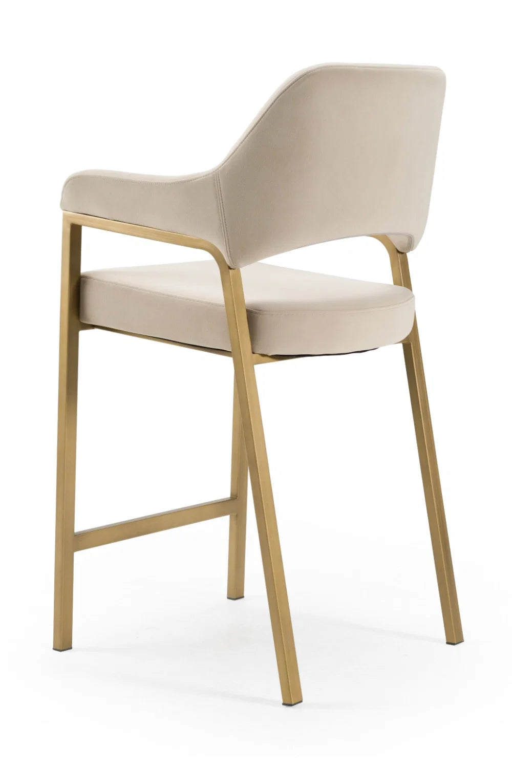 Luxury Upholstered Modern Counter Stool European Style for Villa