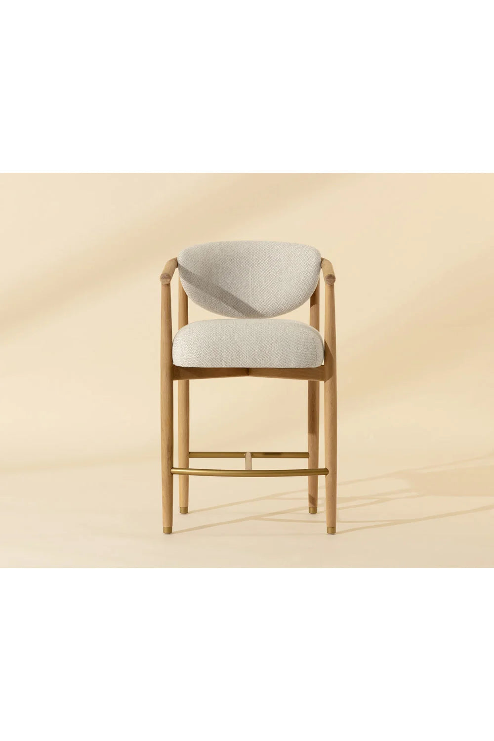 Luxury Upholstered Modern Counter Stool European Style for Villa