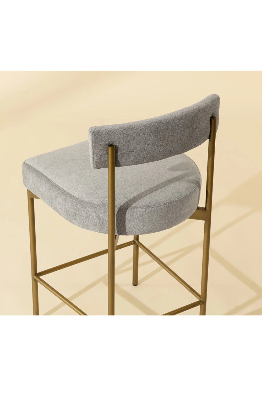 Luxury Upholstered Modern Counter Stool European Style for Villa