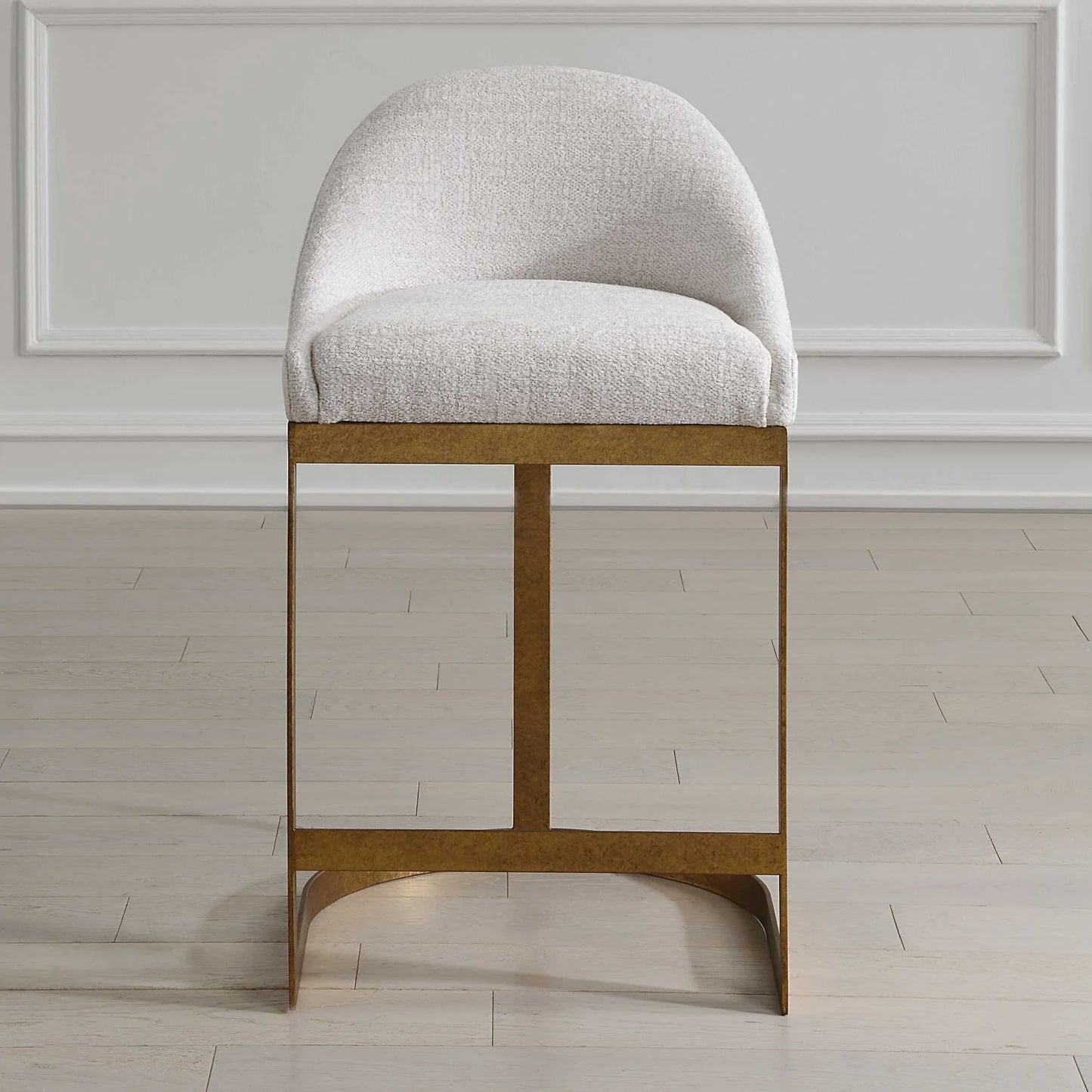 Luxury Upholstered Modern Counter Stool European Style for Villa
