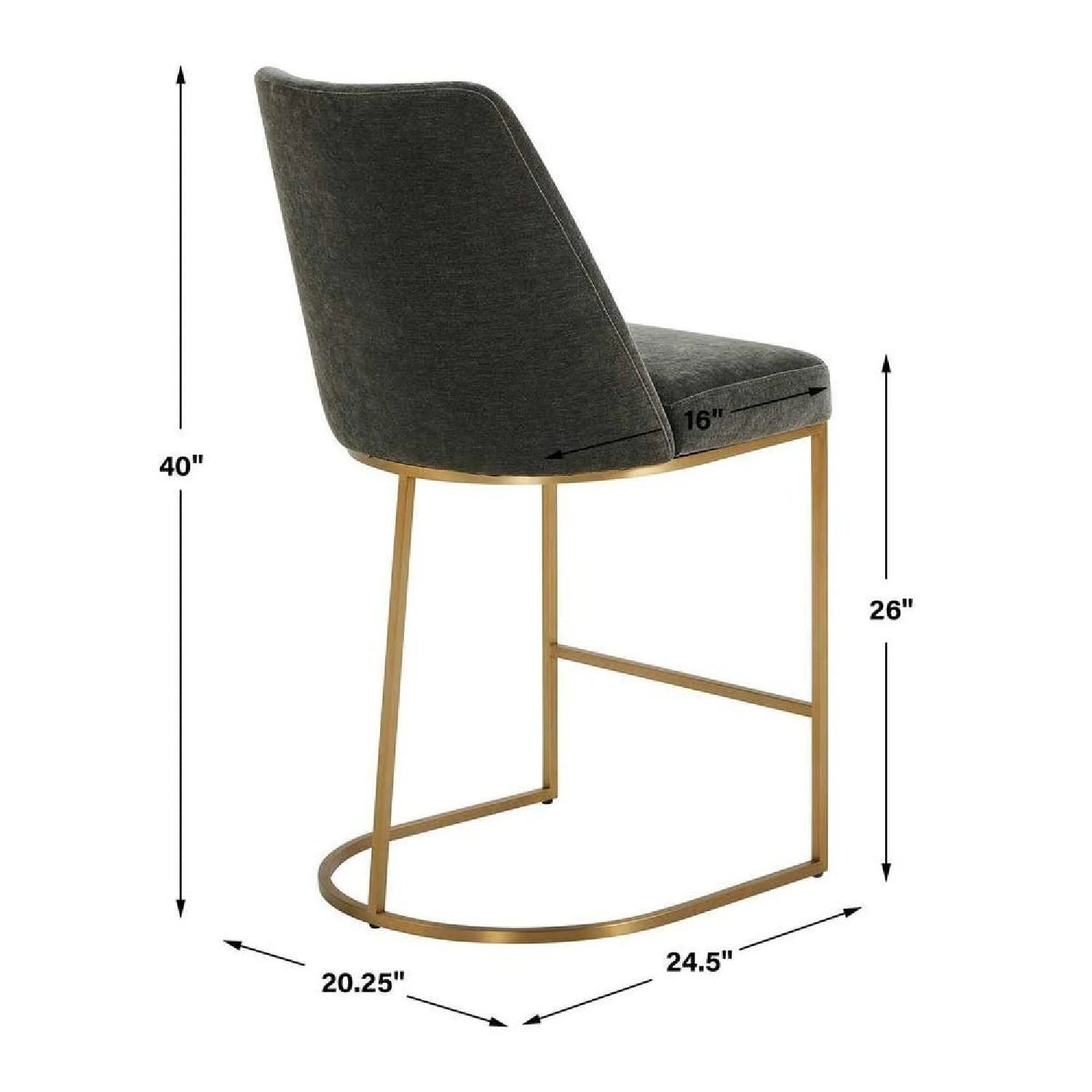Luxury Upholstered Modern Counter Stool European Style for Villa
