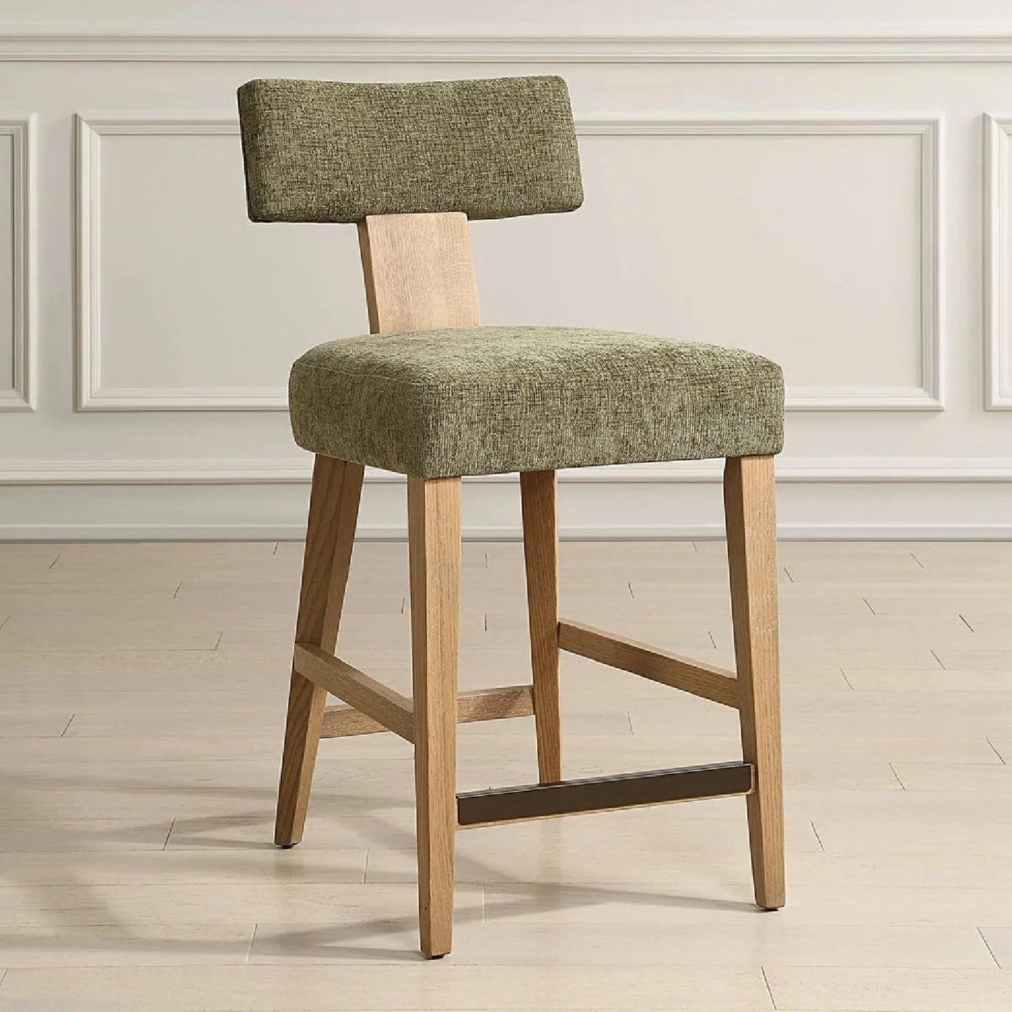 Luxury Upholstered Modern Counter Stool European Style for Villa