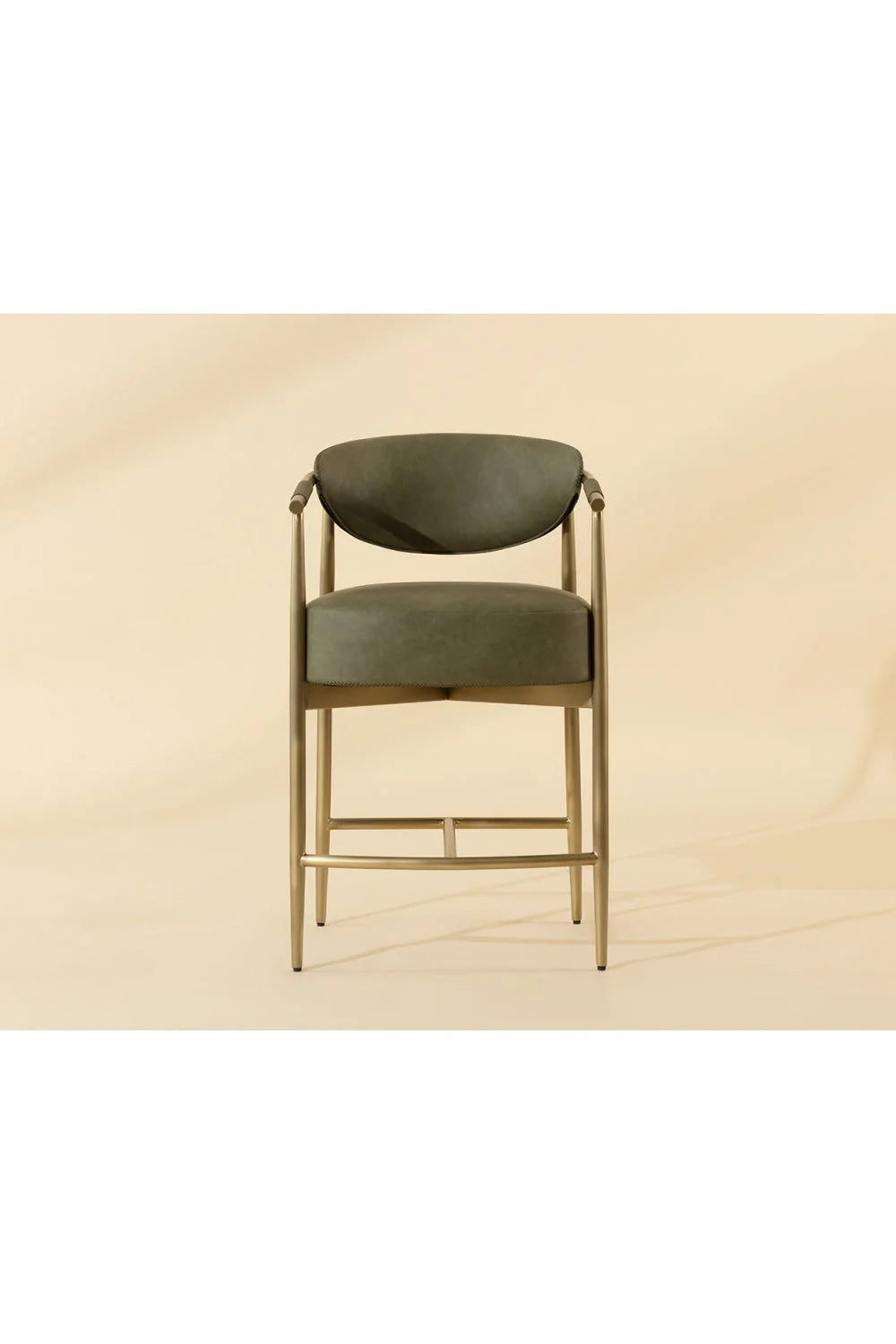 Luxury Upholstered Modern Counter Stool European Style for Villa