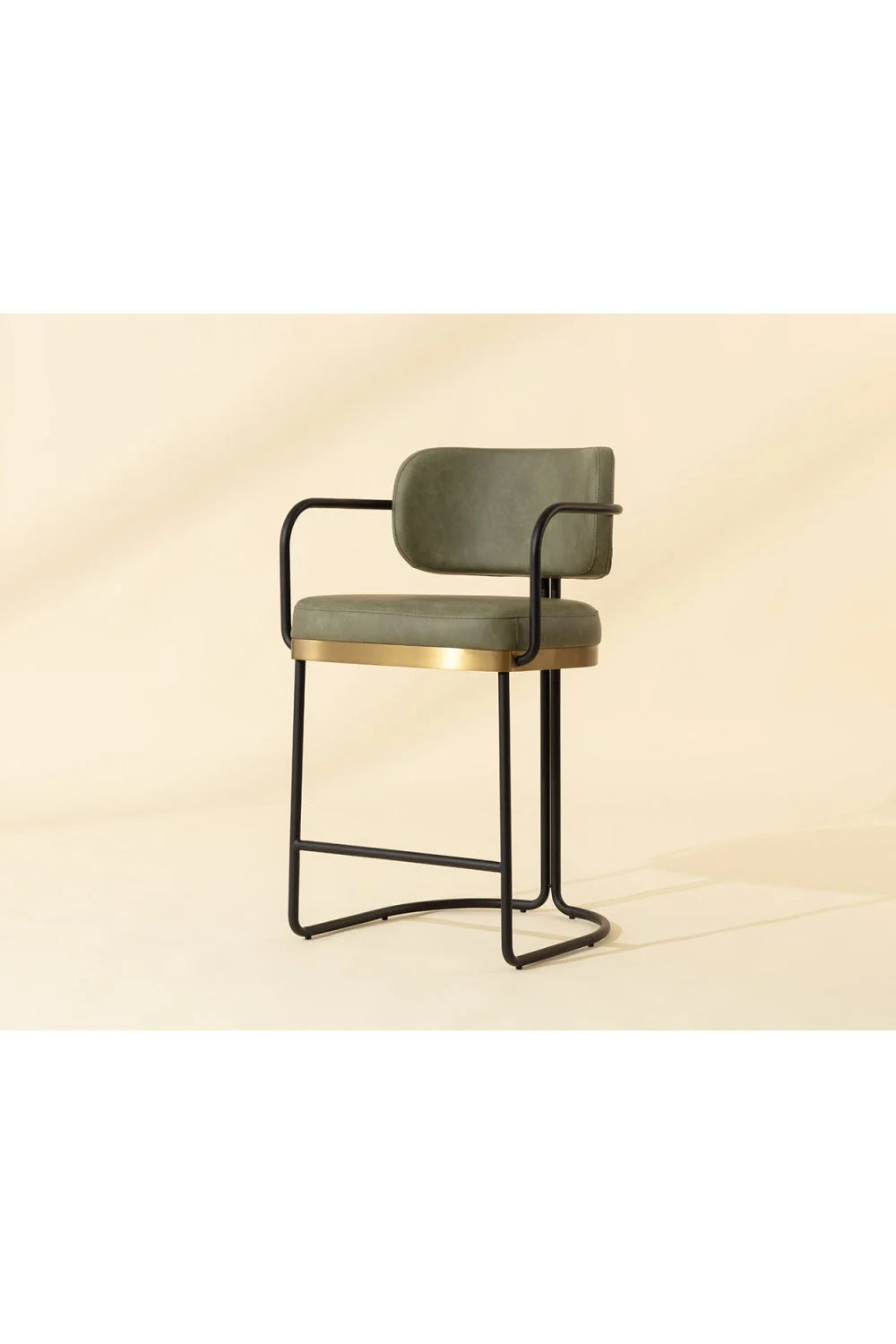 Luxury Upholstered Modern Counter Stool European Style for Villa