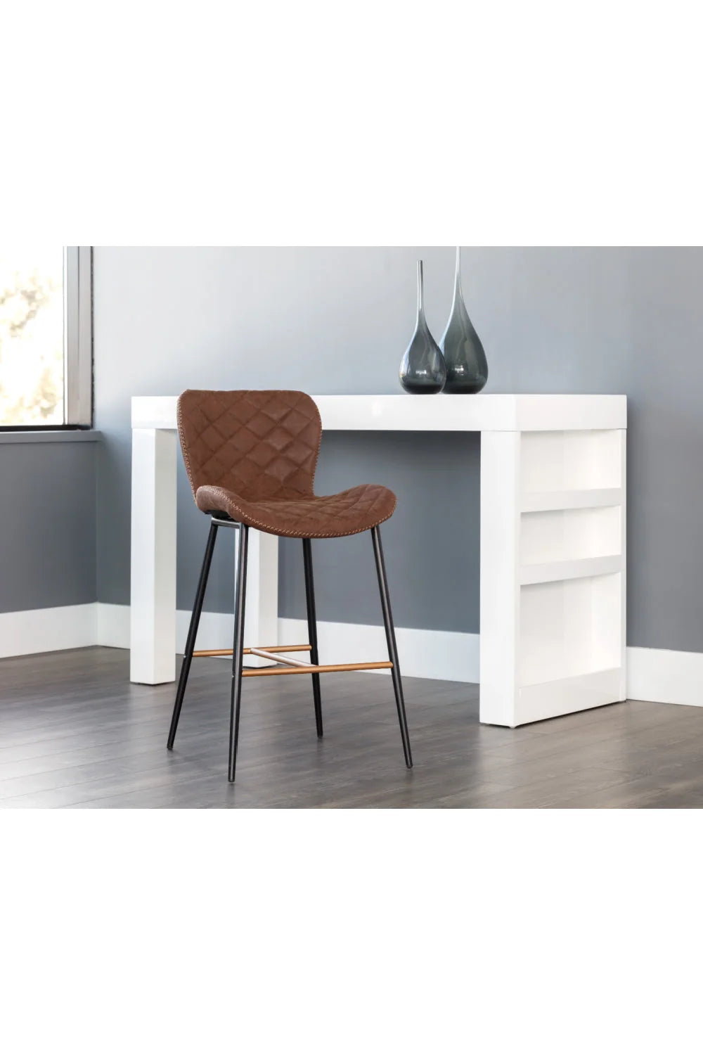 Luxury Upholstered Modern Counter Stool European Style for Villa