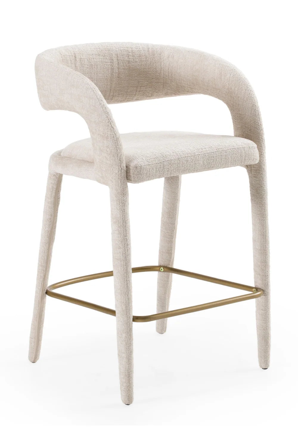Luxury Upholstered Modern Counter Stool European Style for Villa