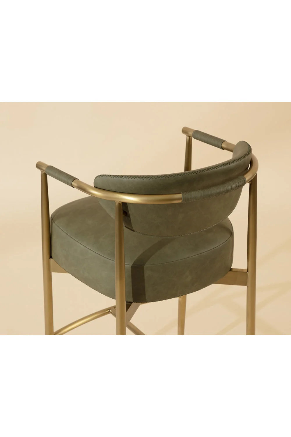 Luxury Upholstered Modern Counter Stool European Style for Villa