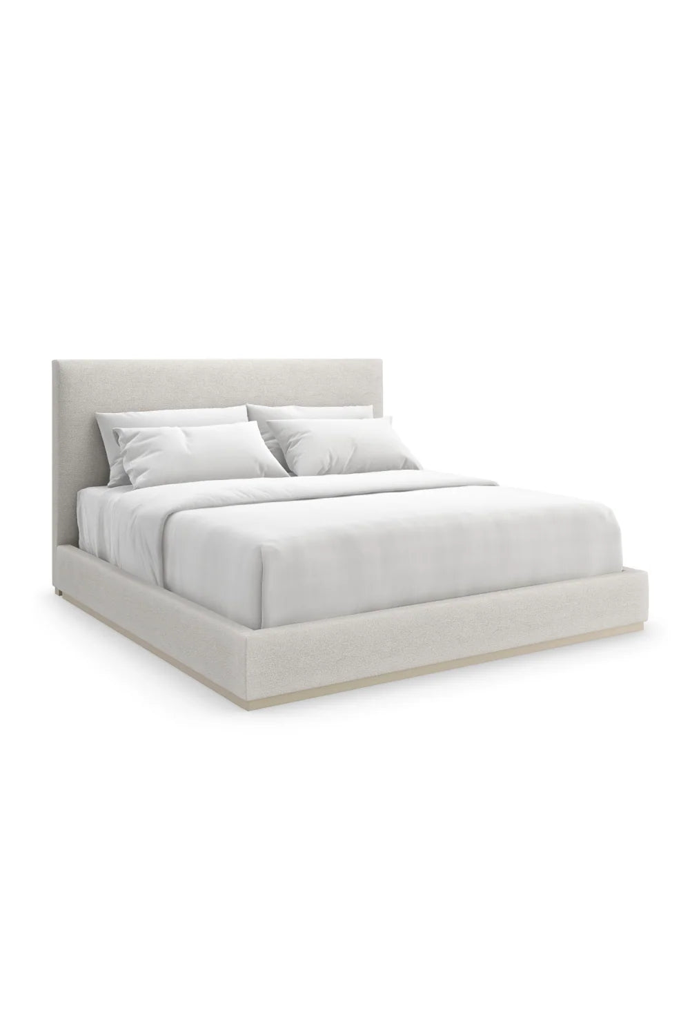 Luxury Upholstered Modern Cream Bed European Style for Villa