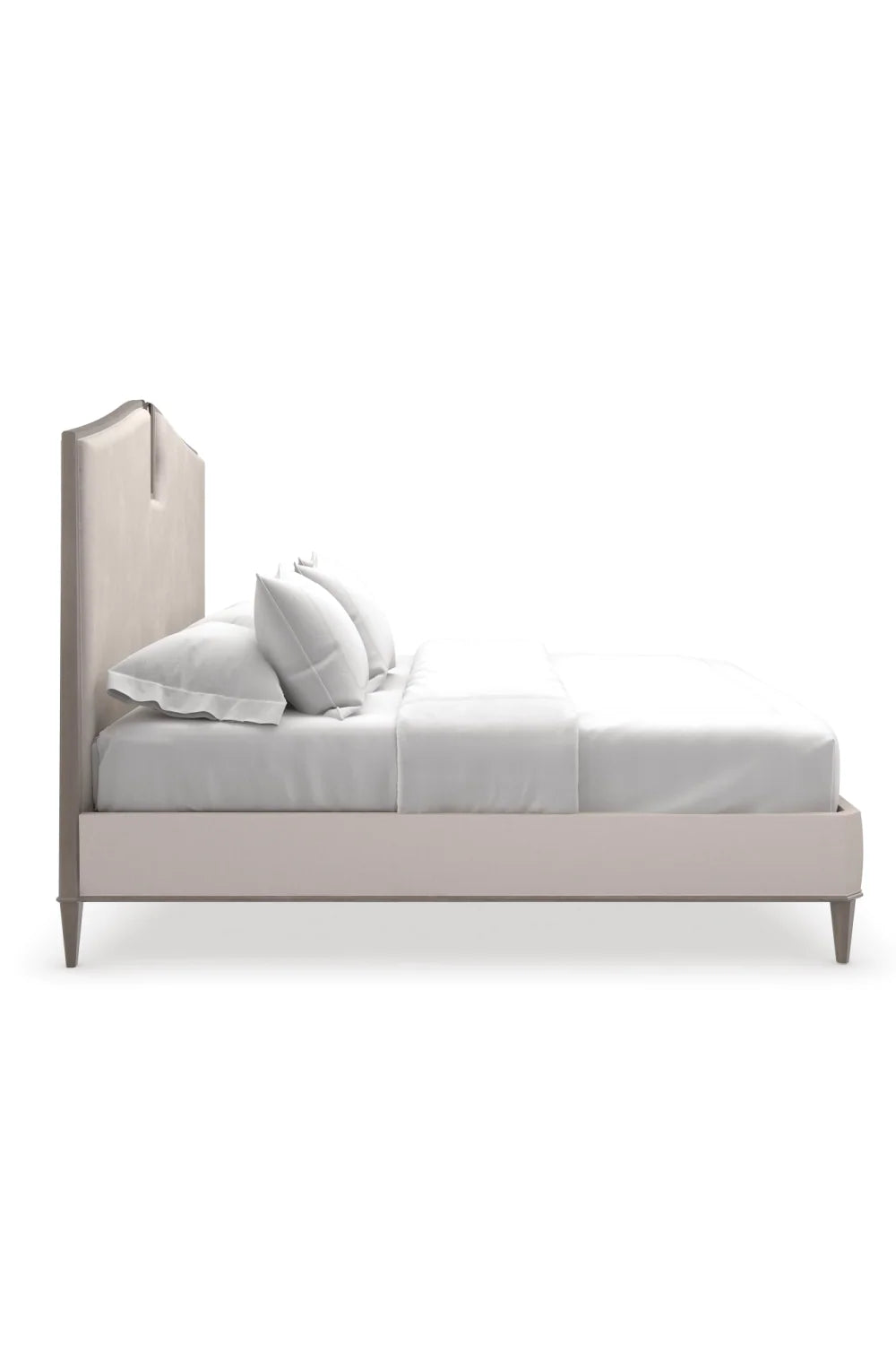 Luxury Upholstered Modern Cream Bed European Style for Villa
