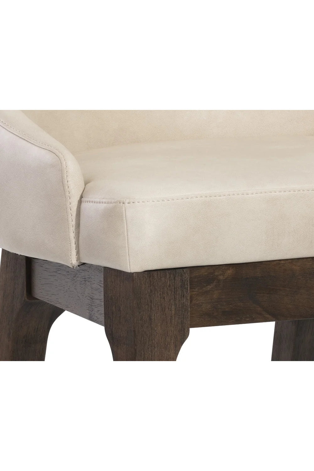 Luxury Upholstered Modern Cream Counter Stool European Style for Villa