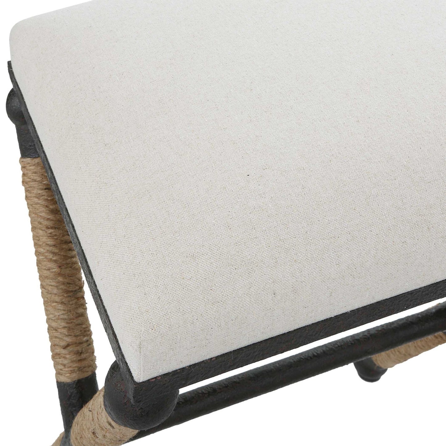 Luxury Upholstered Modern Cream Counter Stool European Style for Villa