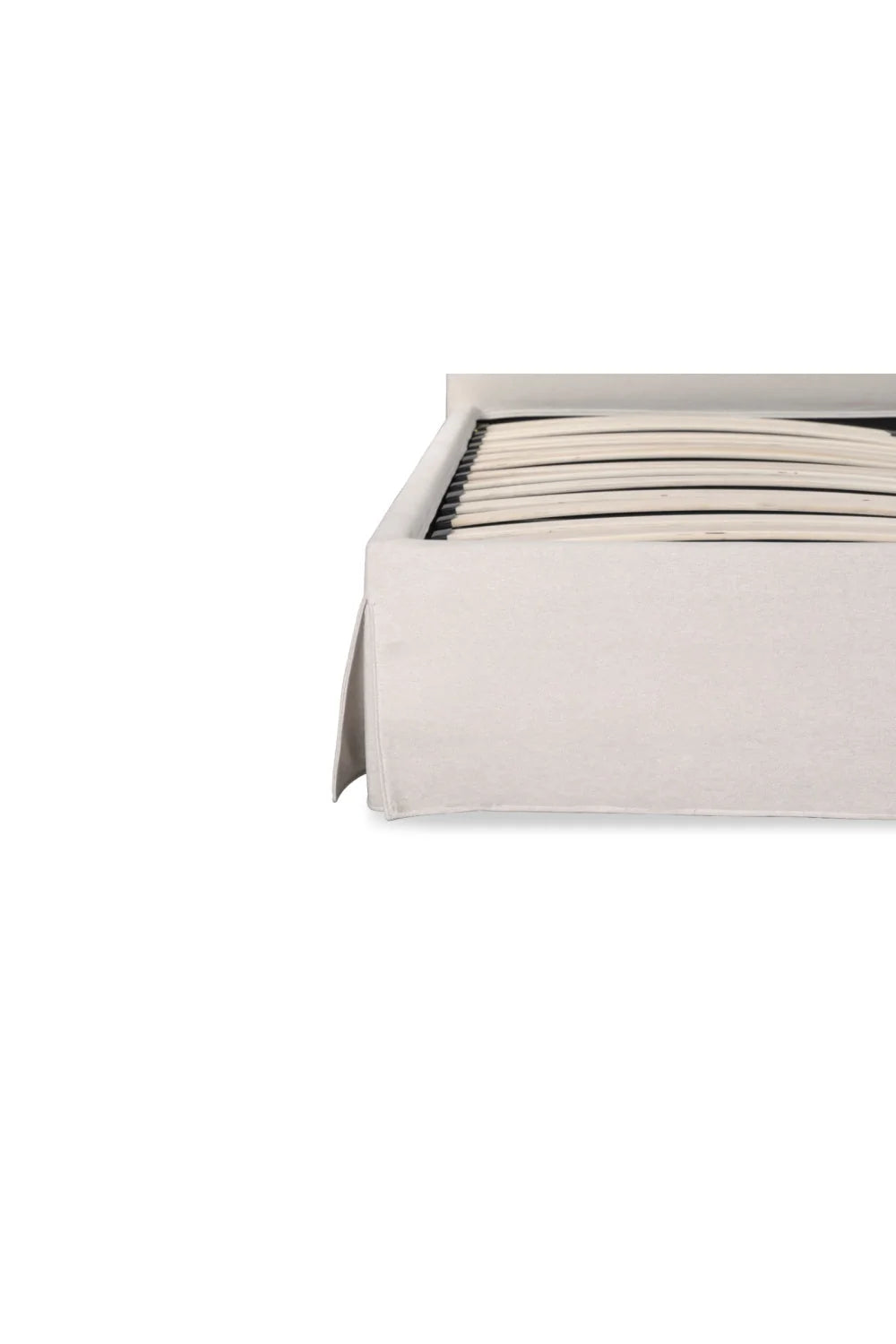 Luxury Upholstered Modern Cream Storage Bed European Style for Villa