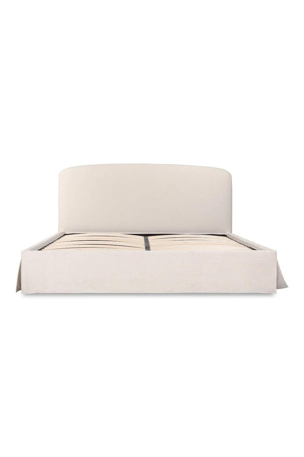 Luxury Upholstered Modern Cream Storage Bed European Style for Villa