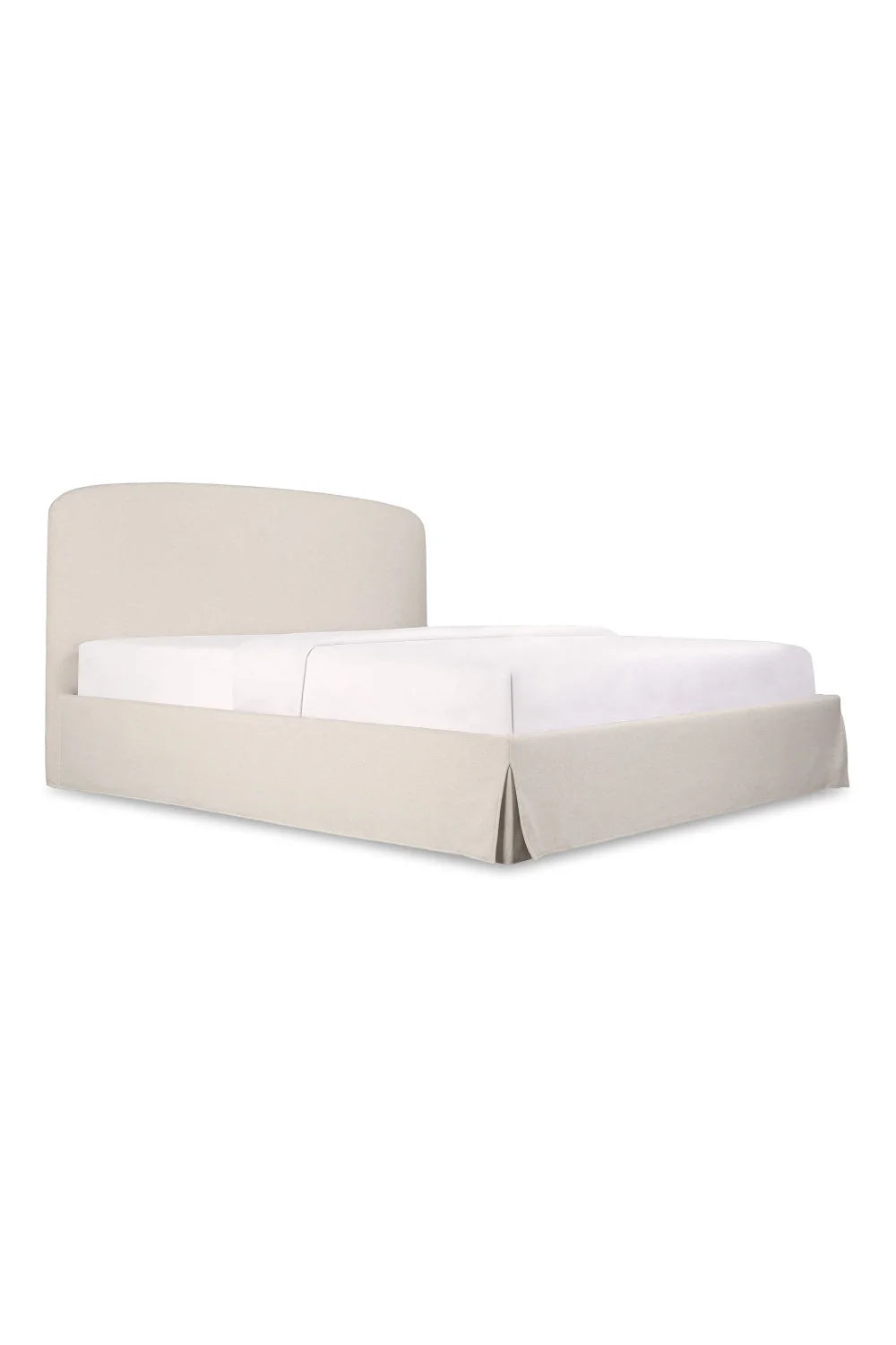 Luxury Upholstered Modern Cream Storage Bed European Style for Villa