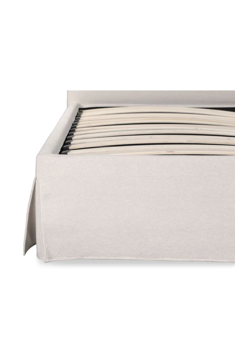 Luxury Upholstered Modern Cream Storage Bed European Style for Villa