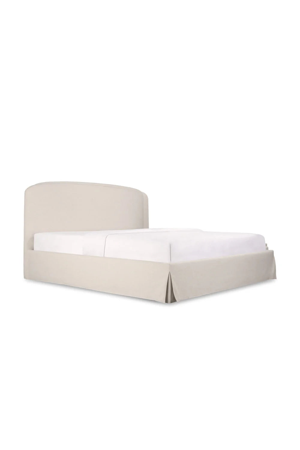 Luxury Upholstered Modern Cream Storage Bed European Style for Villa