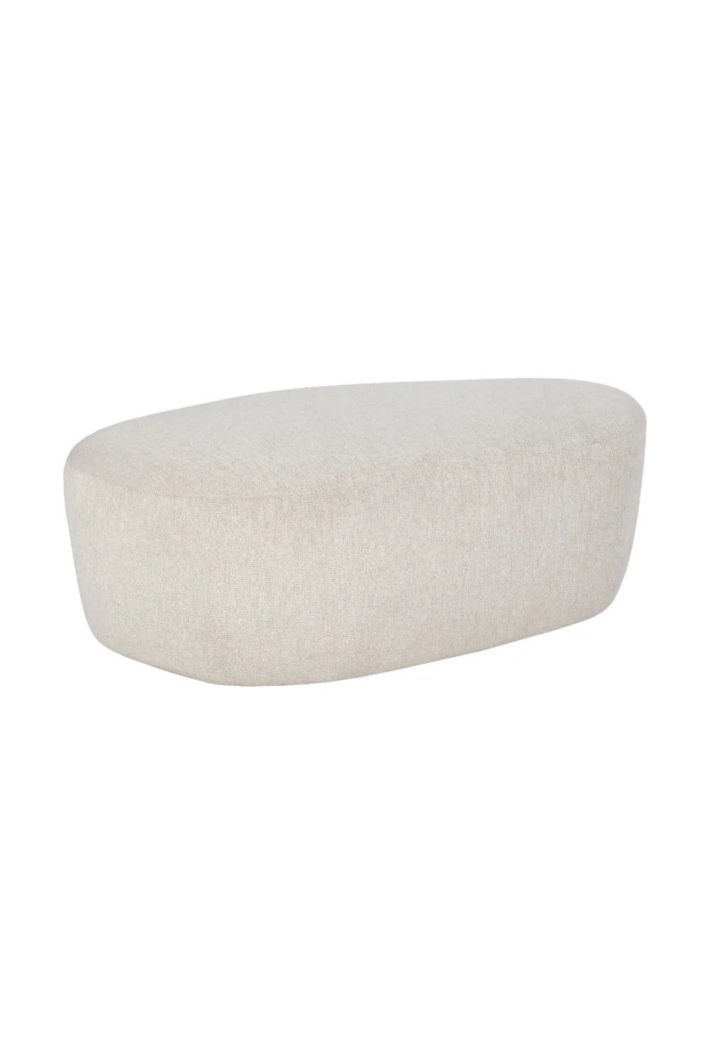 Luxury Upholstered Modern Curved Ottoman European Style for Villa