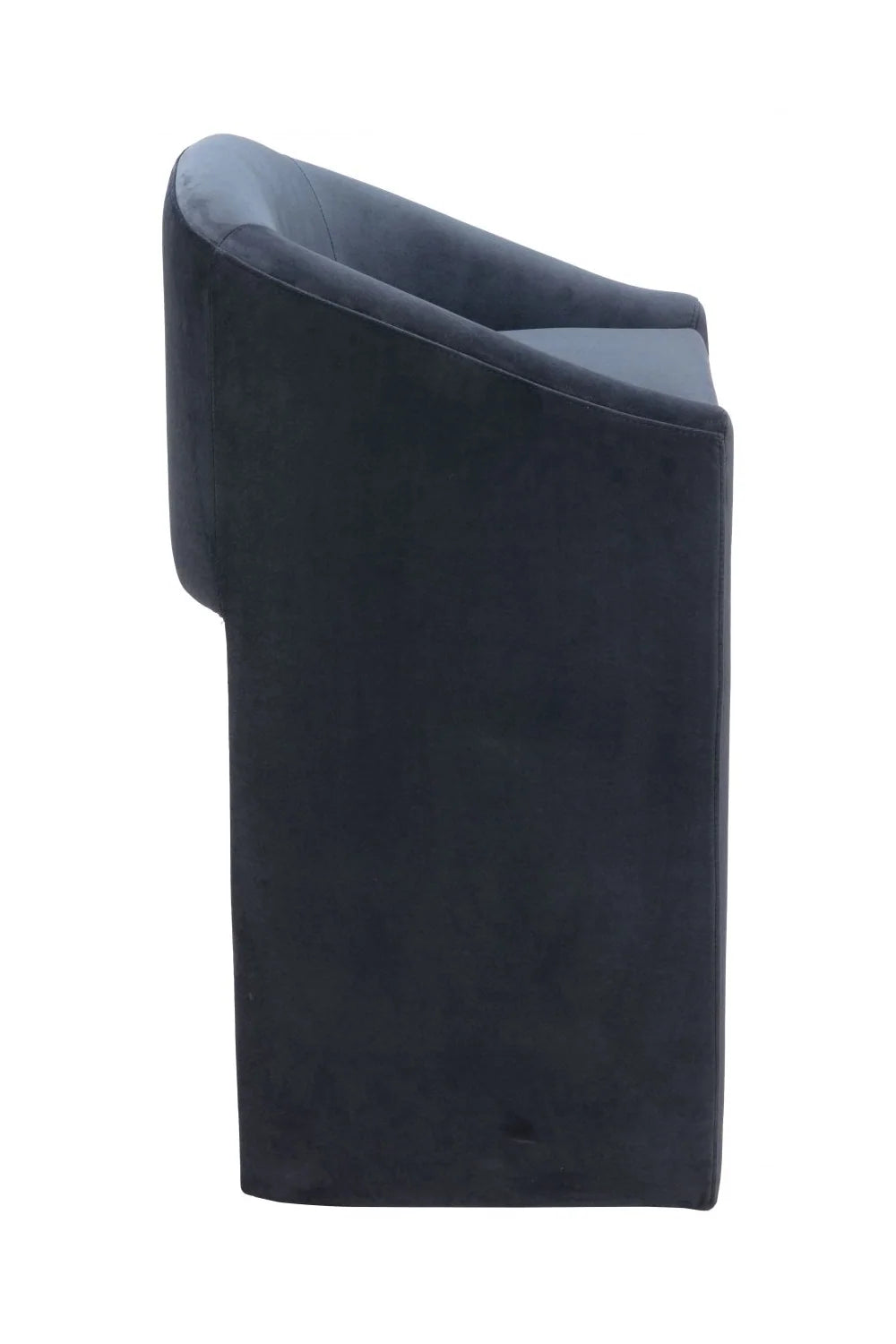 Luxury Upholstered Modern Dark Gray Bar Stool European Style for Villa
