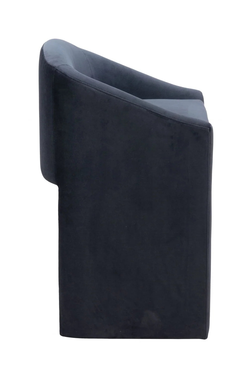 Luxury Upholstered Modern Dark Gray Counter Stool European Style for Villa
