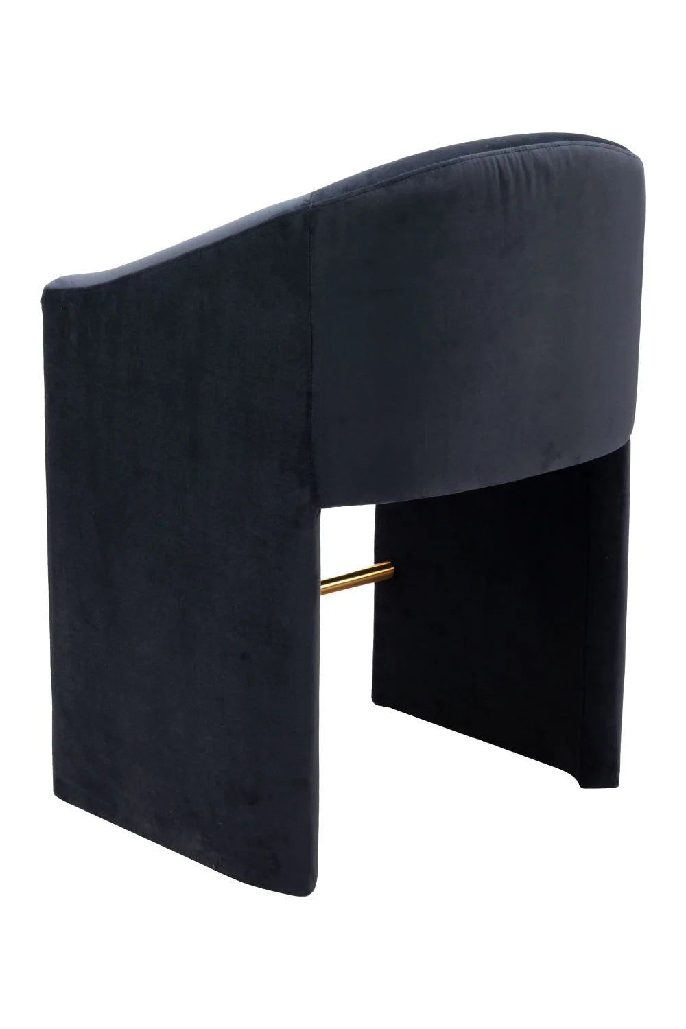 Luxury Upholstered Modern Dark Gray Counter Stool European Style for Villa