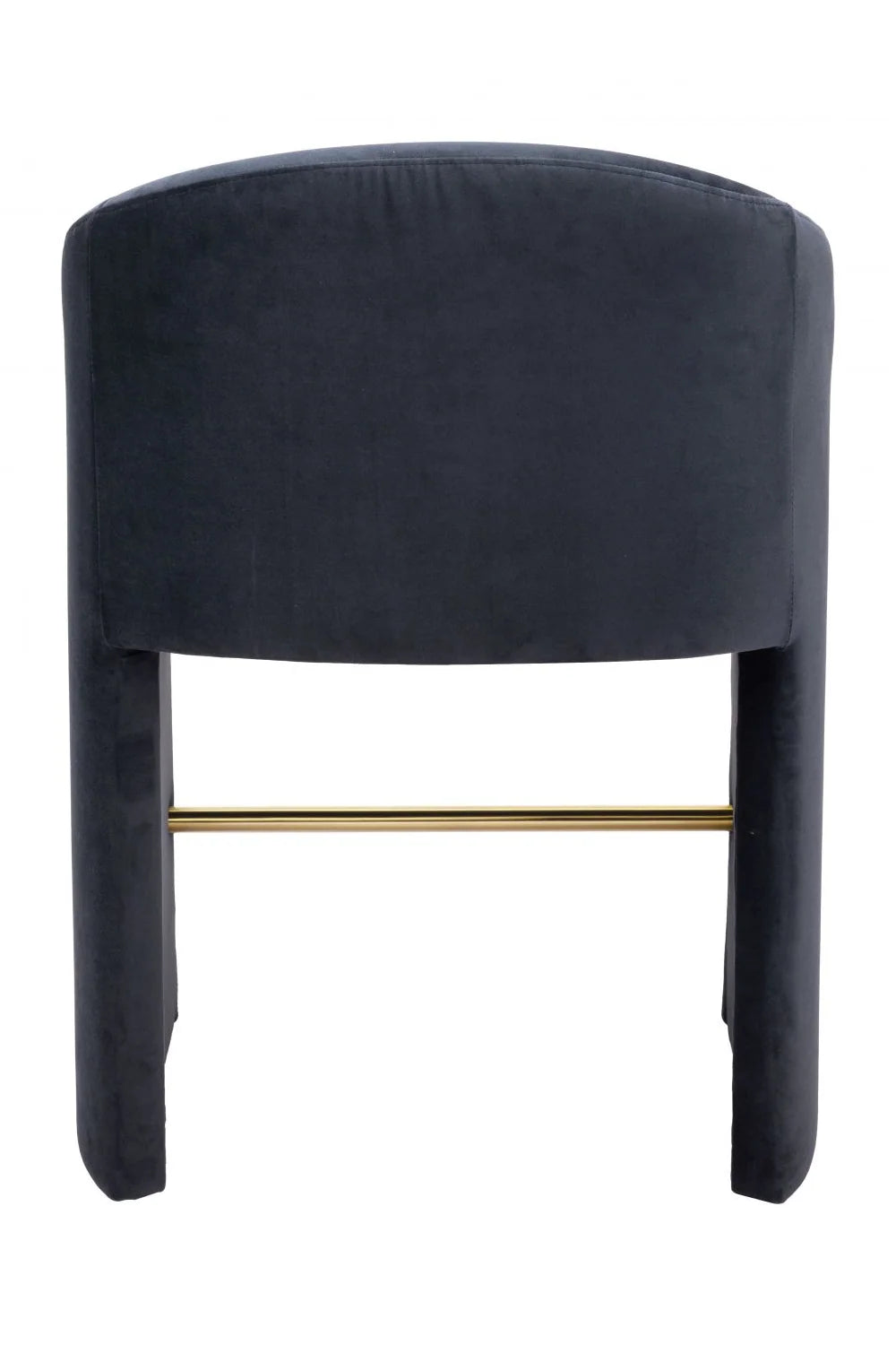 Luxury Upholstered Modern Dark Gray Counter Stool European Style for Villa