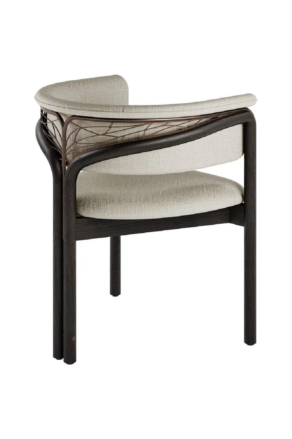 Luxury Upholstered Modern Dining Armchair European Style for Villa