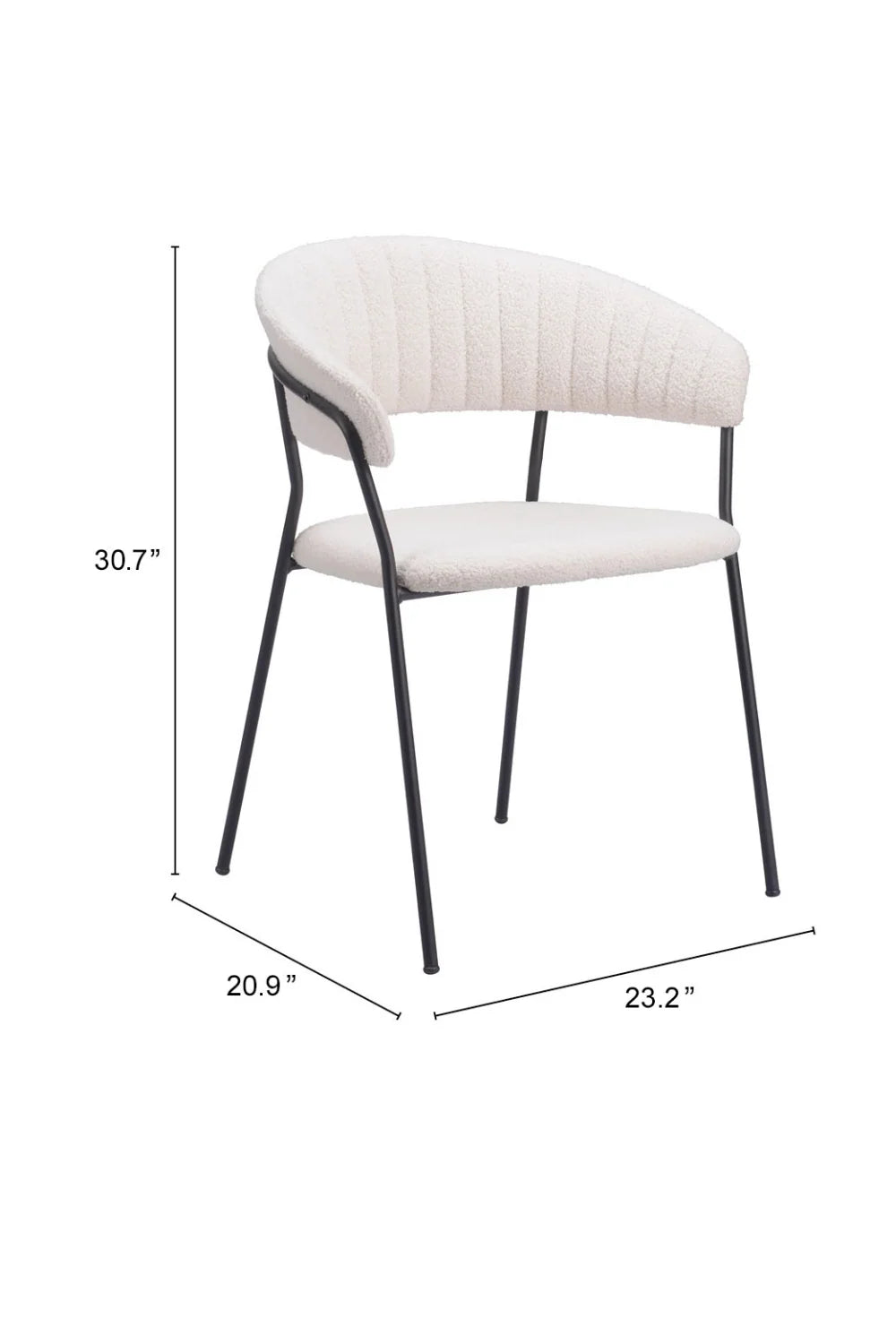 Luxury Upholstered Modern Dining Armchair European Style for Villa